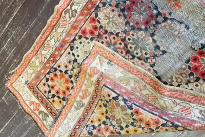 Antique Caucasian Kazak Rug AS IS c 1880