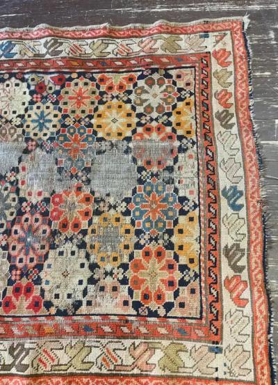 Antique Caucasian Kazak Rug AS IS c 1880