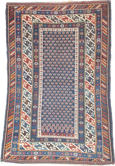 Antique Caucasian Kuba Rug 2 9 x 4 2 