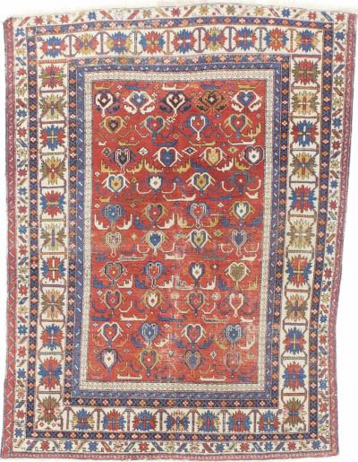 Antique Caucasian Kuba Rug 310 x 53 