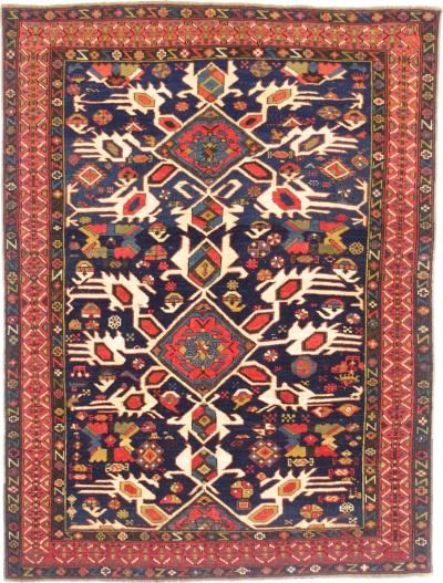 Antique Caucasian Kuba Rug 37 x 410 