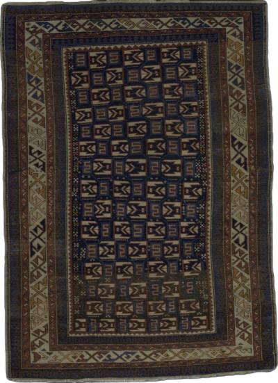 Antique Caucasian Kuba Rug 37 x 50 