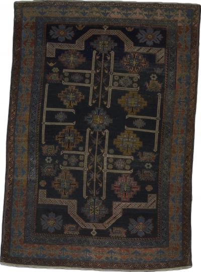 Antique Caucasian Kuba Shrivan Rug 41 x 511 