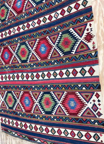 Antique Caucasian Shirvan Kilim
