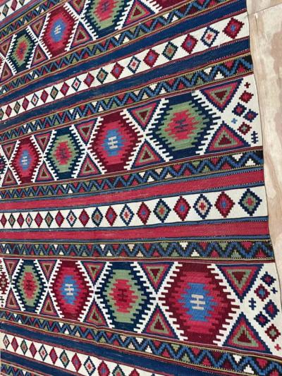 Antique Caucasian Shirvan Kilim