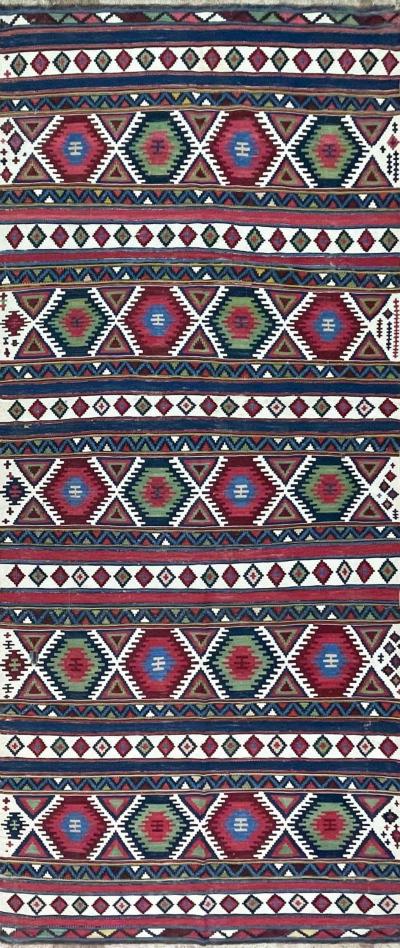 Antique Caucasian Shirvan Kilim
