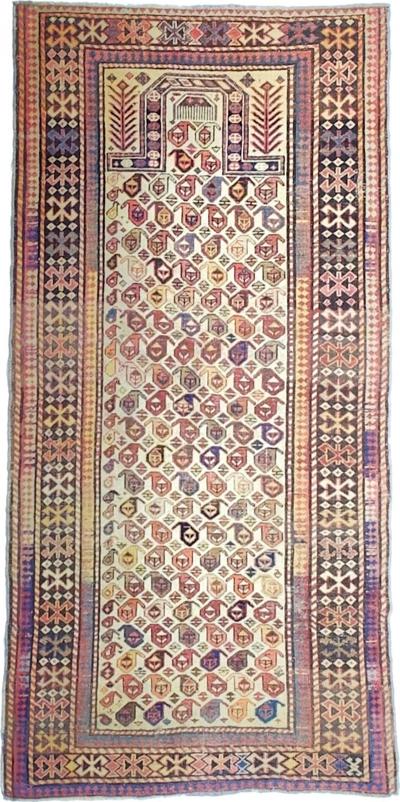 Antique Caucasian Shirvan Rug 2 9 x 5 7 
