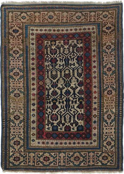 Antique Caucasian Shirvan Rug 3 0 x 4 5 