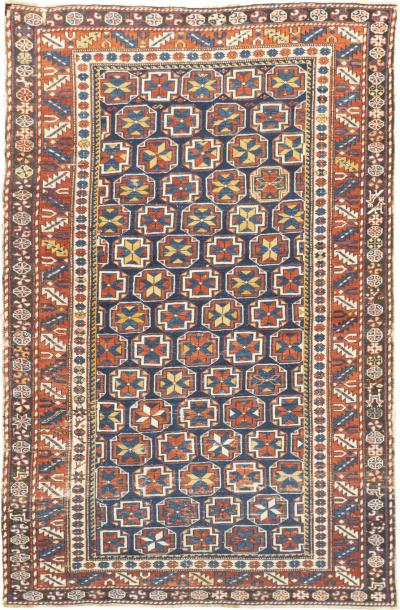 Antique Caucasian Shirvan Rug 3 8 x 5 8 