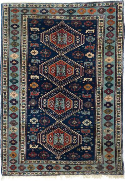 Antique Caucasian Shirvan Rug 33 x 45 