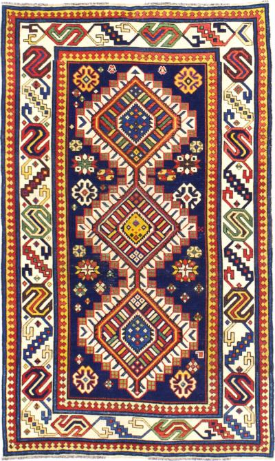 Antique Caucasian Shirvan Rug 37 x 60 
