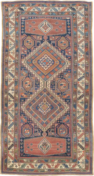 Antique Caucasian Shirvan Rug 4 x 7 5 