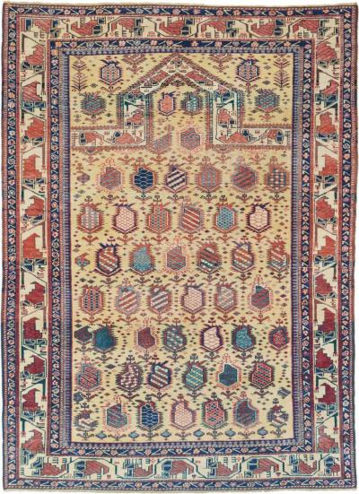 Antique Caucasian Shirvan Rug 44 x 61