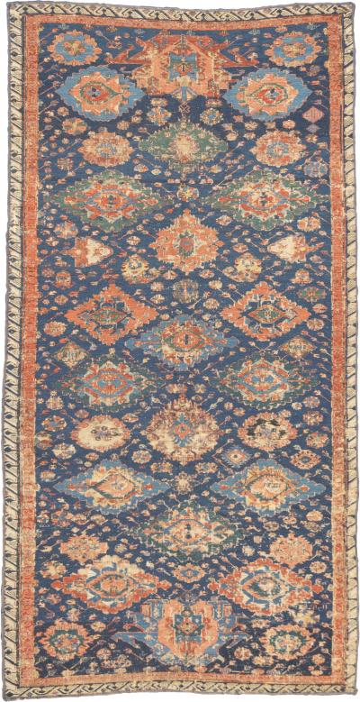 Antique Caucasian Sumak Rug 4 3 x 8 3 