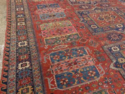 Antique Central Asian Soumak Room Size Carpet