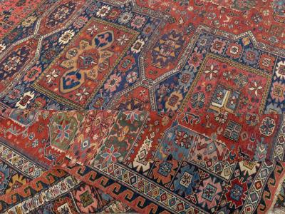 Antique Central Asian Soumak Room Size Carpet