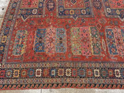 Antique Central Asian Soumak Room Size Carpet