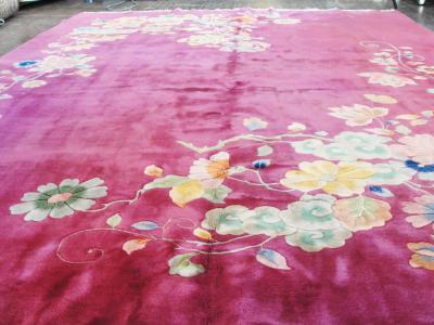 Antique Chinese Art Deco Carpet 86 x 118 Amazing color