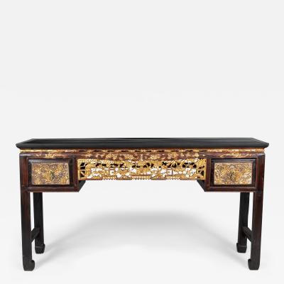 Antique Chinese Carved Altar Table or Console