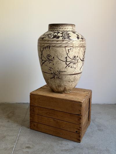 Antique Chinese Cizhou Style Pottery Jar Ming Dynasty Period