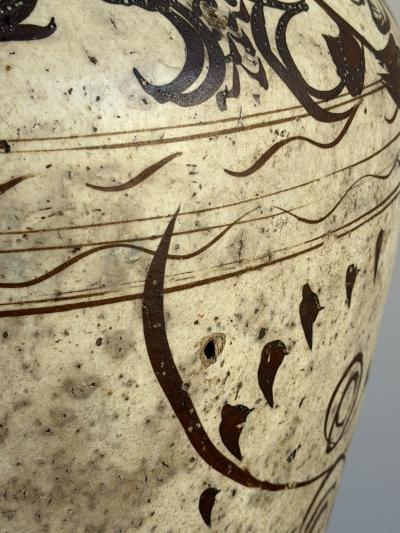 Antique Chinese Cizhou Style Pottery Jar Ming Dynasty Period