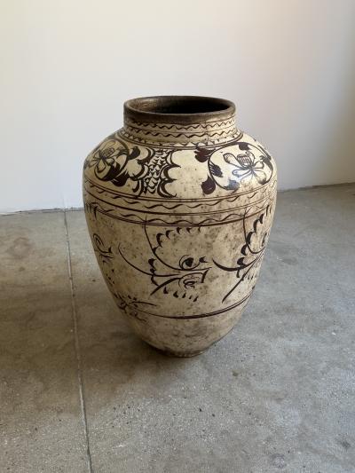 Antique Chinese Cizhou Style Pottery Jar Ming Dynasty Period