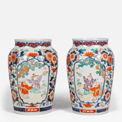 Antique Chinese Export Imari Vases