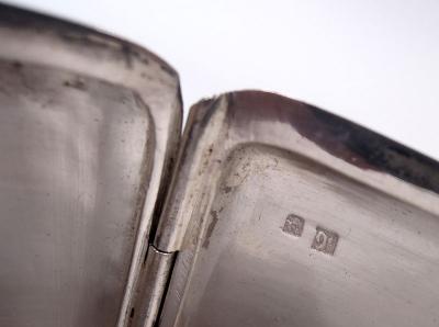 Antique Chinese Export Silver Cigarette Case