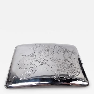 Antique Chinese Export Silver Cigarette Case