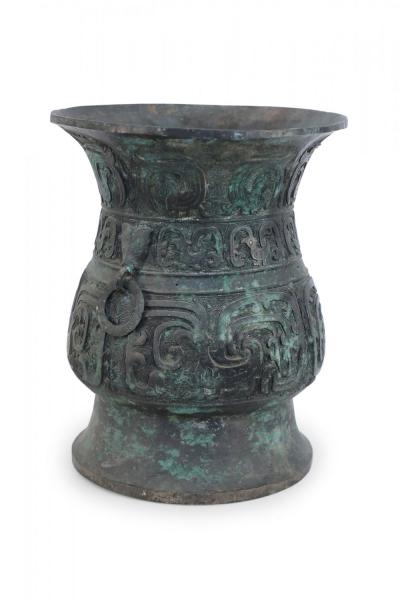 Antique Chinese Han Dynasty Style Bronze Ritual Urn