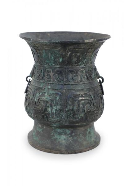 Antique Chinese Han Dynasty Style Bronze Ritual Urn
