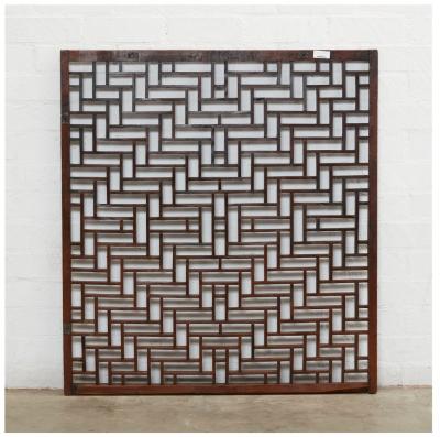 Antique Chinese Hardwood Fretwork Grill