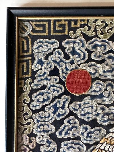 Antique Chinese Kesi Fourth Rank Badges Qing Dynasty