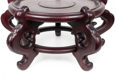 Antique Chinese Mahogany Flower Vase Base Stand