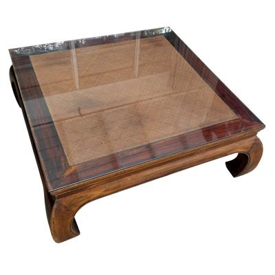 Antique Chinese Ming Style Square Coffee Cocktail Table