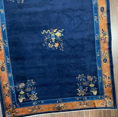 Antique Chinese Peking Art Deco Carpet C 1910