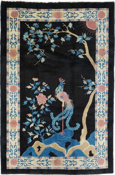 Antique Chinese Rug 5 2 x 7 10 