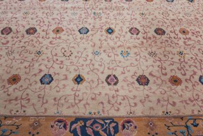 Antique Chinese Rug Size Adjusted 