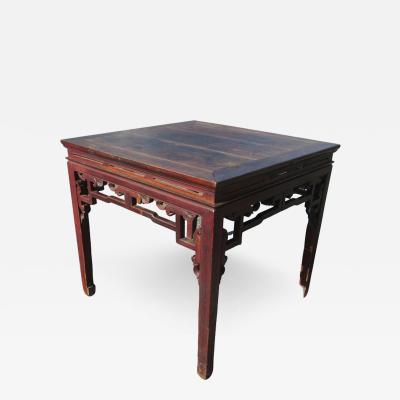 Antique Chinese Wood Ba Xian Eight Immortals Dining Table