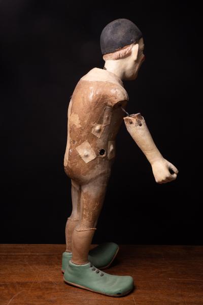 Antique Circus Clown with poseable arms and caracterful smile