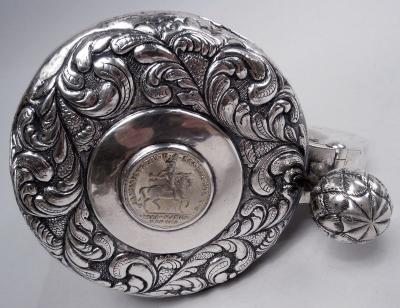 Antique Danish Baroque Classical Silver Tankard