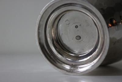 Antique Danish Silver Pitcher with Engraved Handle