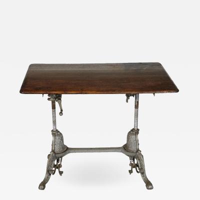 Antique Decorative Cast Iron Base Table