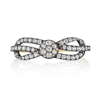 Antique Diamond Bangle Bracelet