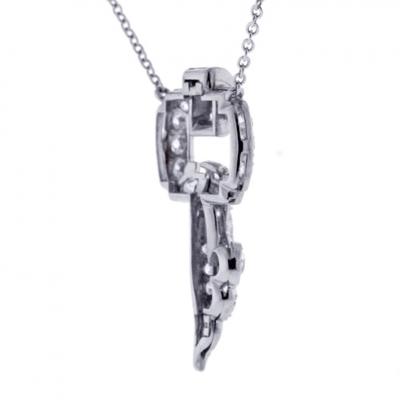 Antique Diamond Key Pendant
