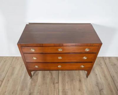 Antique Directoire Chest Of Drawers In Walnut