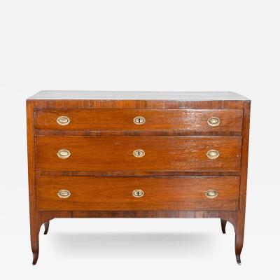 Antique Directoire Chest Of Drawers In Walnut
