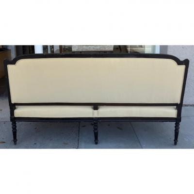 Antique Directoire Sofa Settee W Nancy Corzine Yellow Upholstery