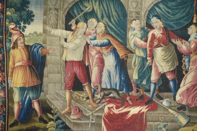 Antique Don Quijote Tapestry 91 x 112