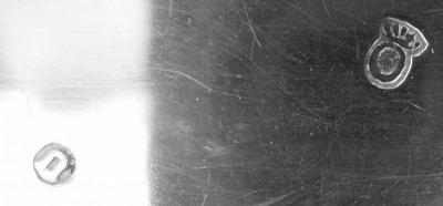 Antique Dutch Silver Tobacco Box with Engraved Pastoral Scenes 1803